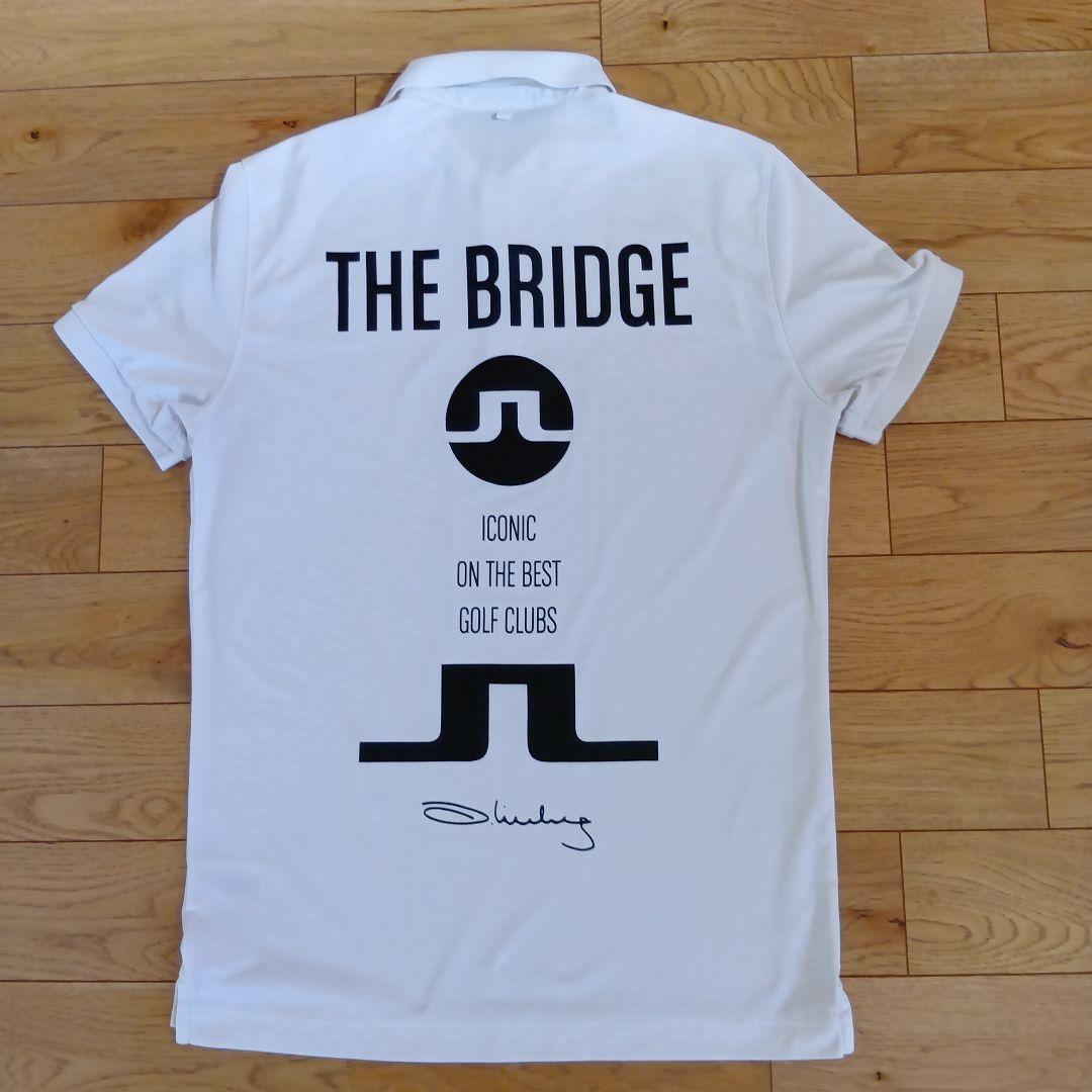 か*げ様 J.LINDEBERG ホワイト スリムフィット シャツ