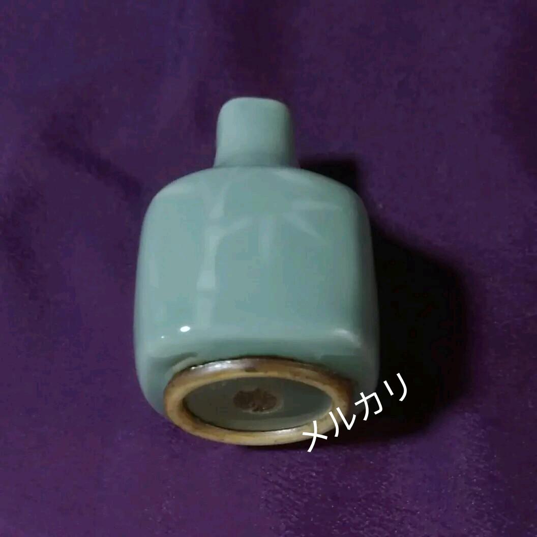 煎茶　箸立　青磁　京焼　手塚善理/造