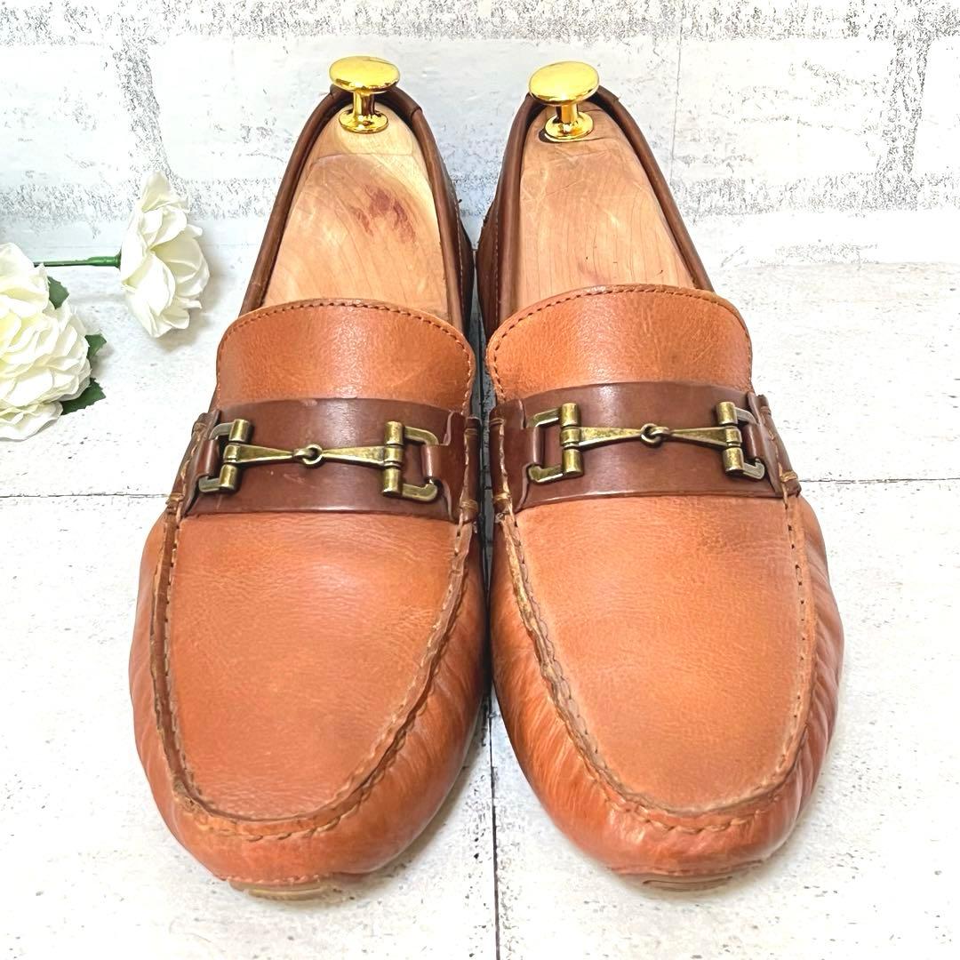 【コールハーン】ドライビングシューズ サマセット リンク ビット♡ブラウン9.5