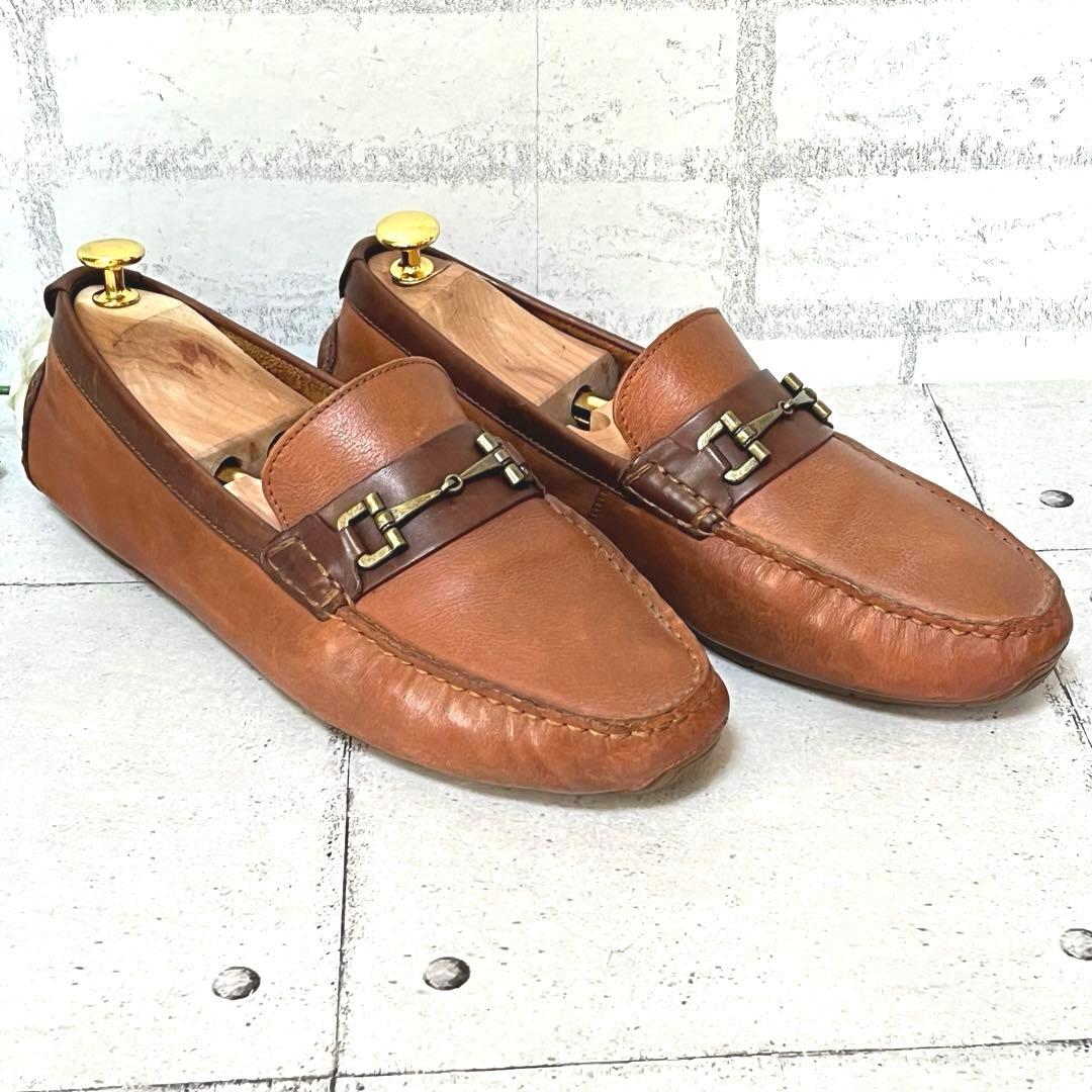 【コールハーン】ドライビングシューズ サマセット リンク ビット♡ブラウン9.5