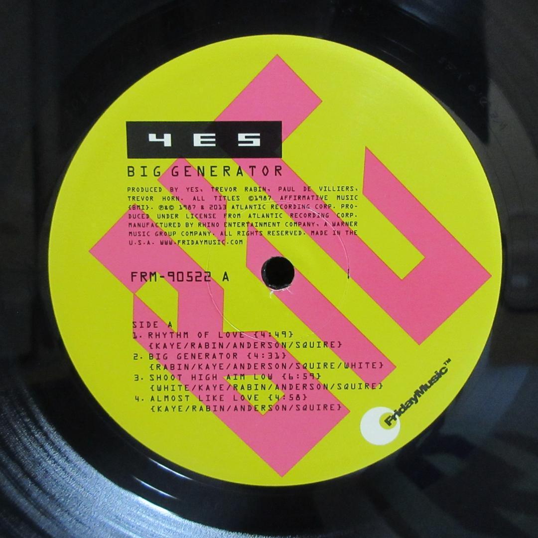 ★YES / BIG GENERATOR★イエス◇Friday Music