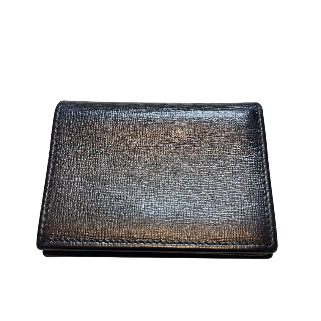 GUCCI グッチ インターロッキング G マリーナ 二つ折り財布 GG 黒