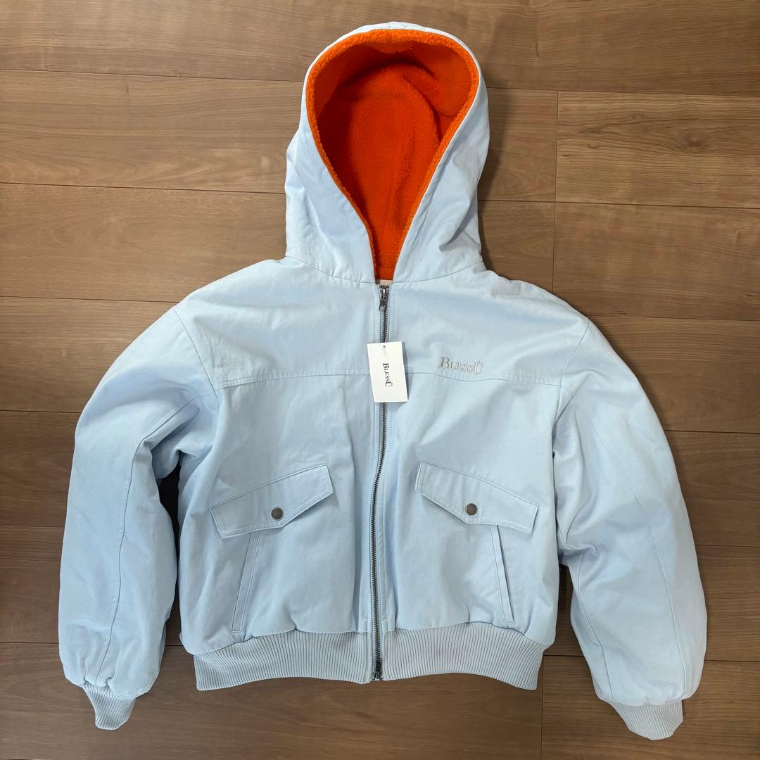 新品未使用 BLESSU ACTIVE ZIP UP PARKA ライトブルー