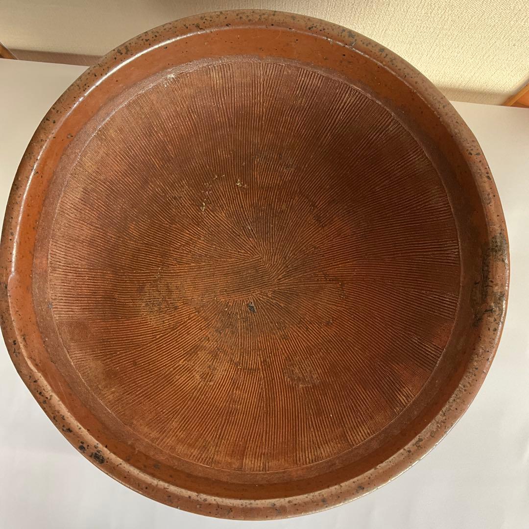 信州上松焼摺鉢　江戸時代後期から明治初期頃　珍品