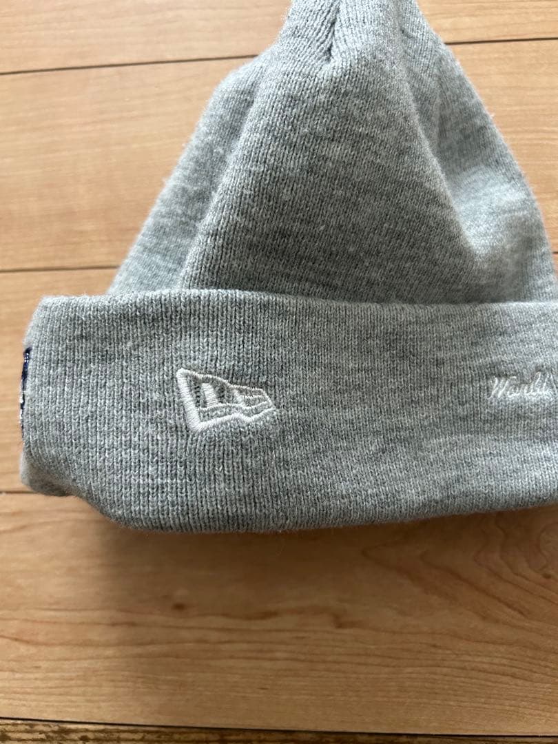 Supreme NEW ERA ニット帽　ビーニー　バンダナ　BOXロゴ　グレー