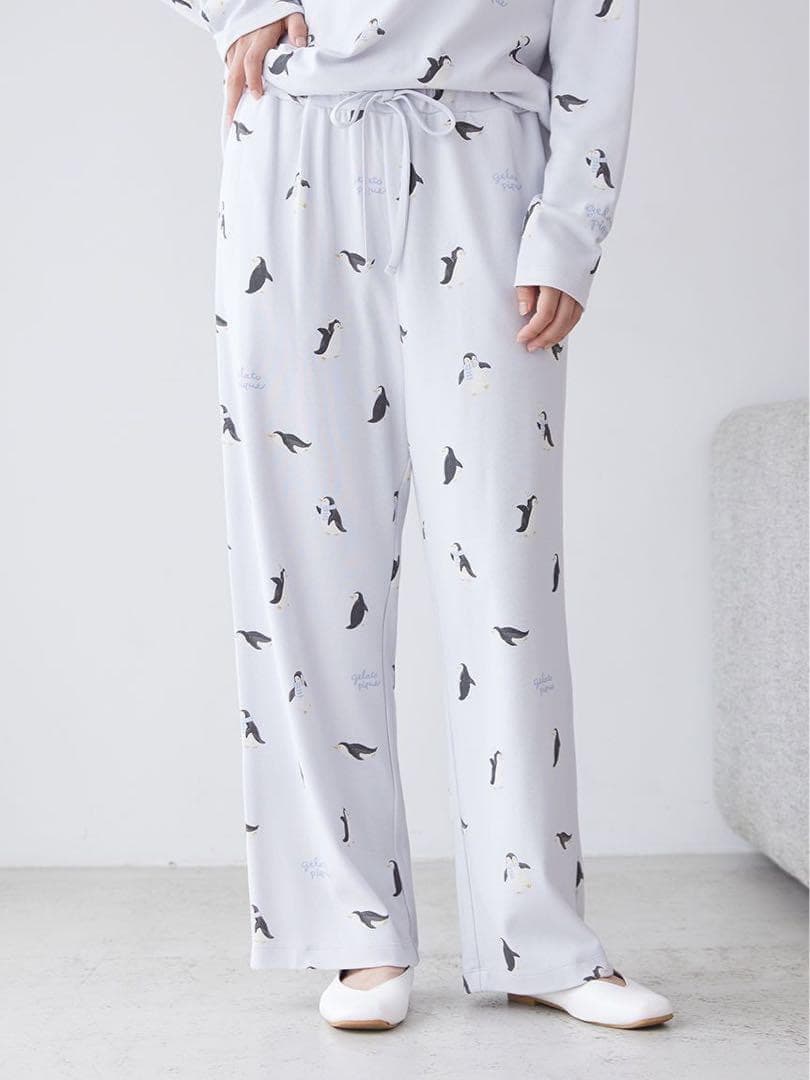 正規品♡新品 ジェラートピケ ペンギンプルオーバー&ロングパンツ 上下セット