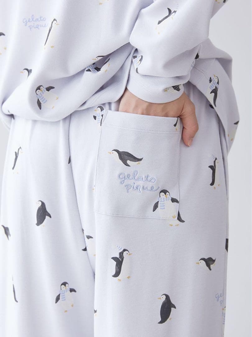 正規品♡新品 ジェラートピケ ペンギンプルオーバー&ロングパンツ 上下セット