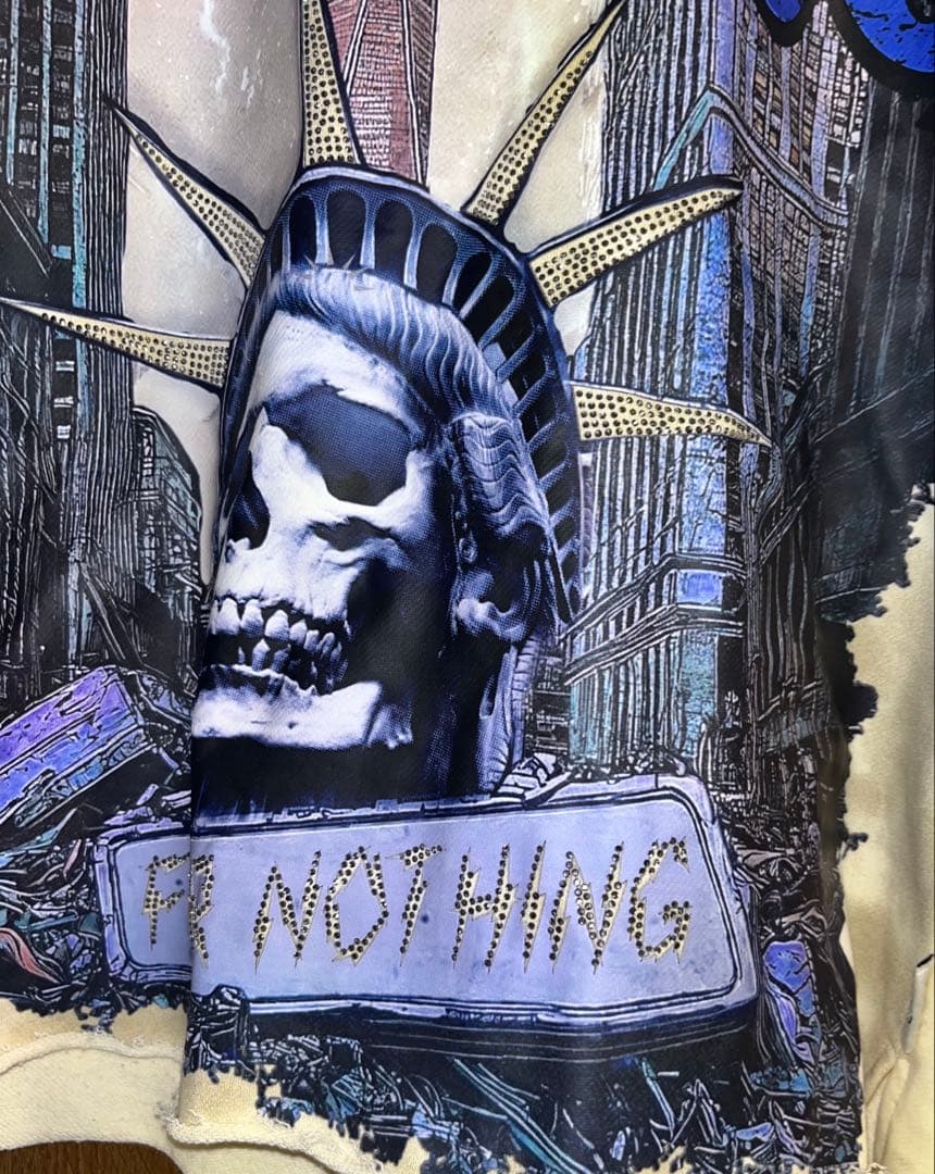 BKYS FEAR NOTHING FRENCH TERRY クロップドTシャツ