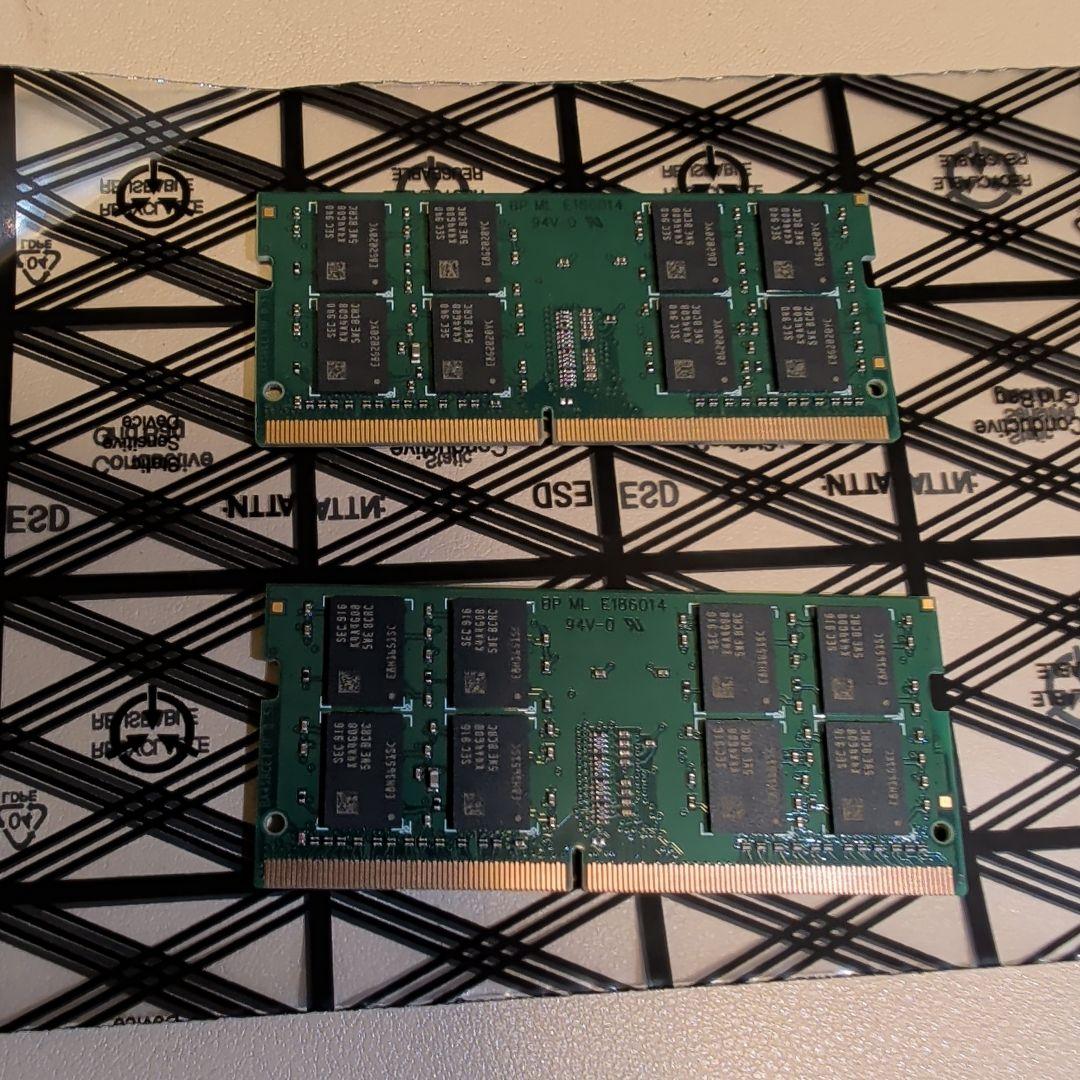 DSL DDR4 2400 8GB SO-DIMMメモリ 2枚
