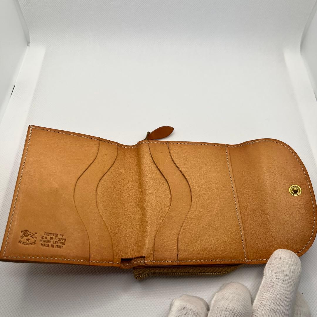【極美品】IL BISONTE イルビゾンテ　財布　ウォレット　ラウンドジップ