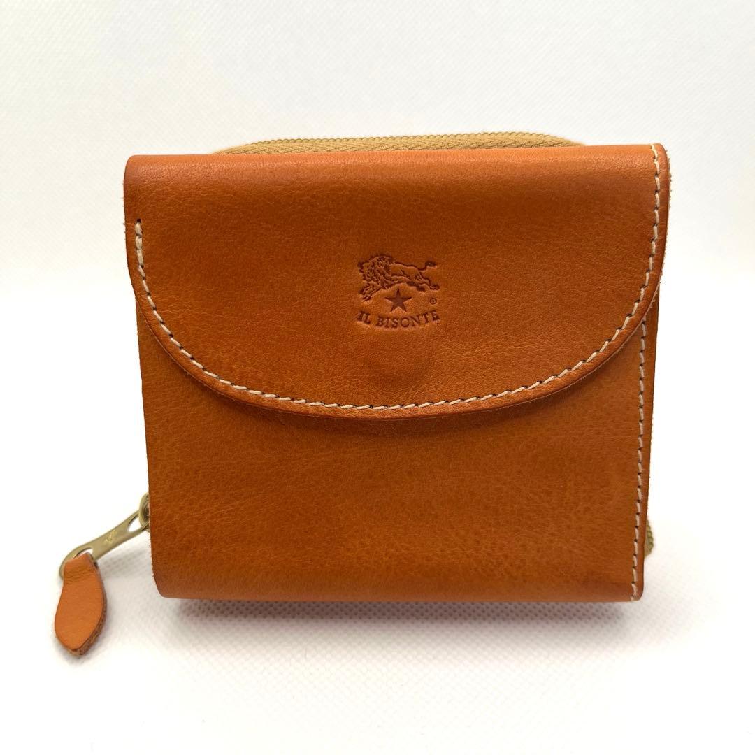 【極美品】IL BISONTE イルビゾンテ　財布　ウォレット　ラウンドジップ