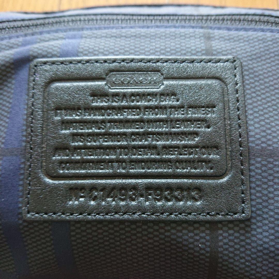 COACH ネイビー ボストンバッグ 折りたたみ 紺 旅行バッグ 未使用