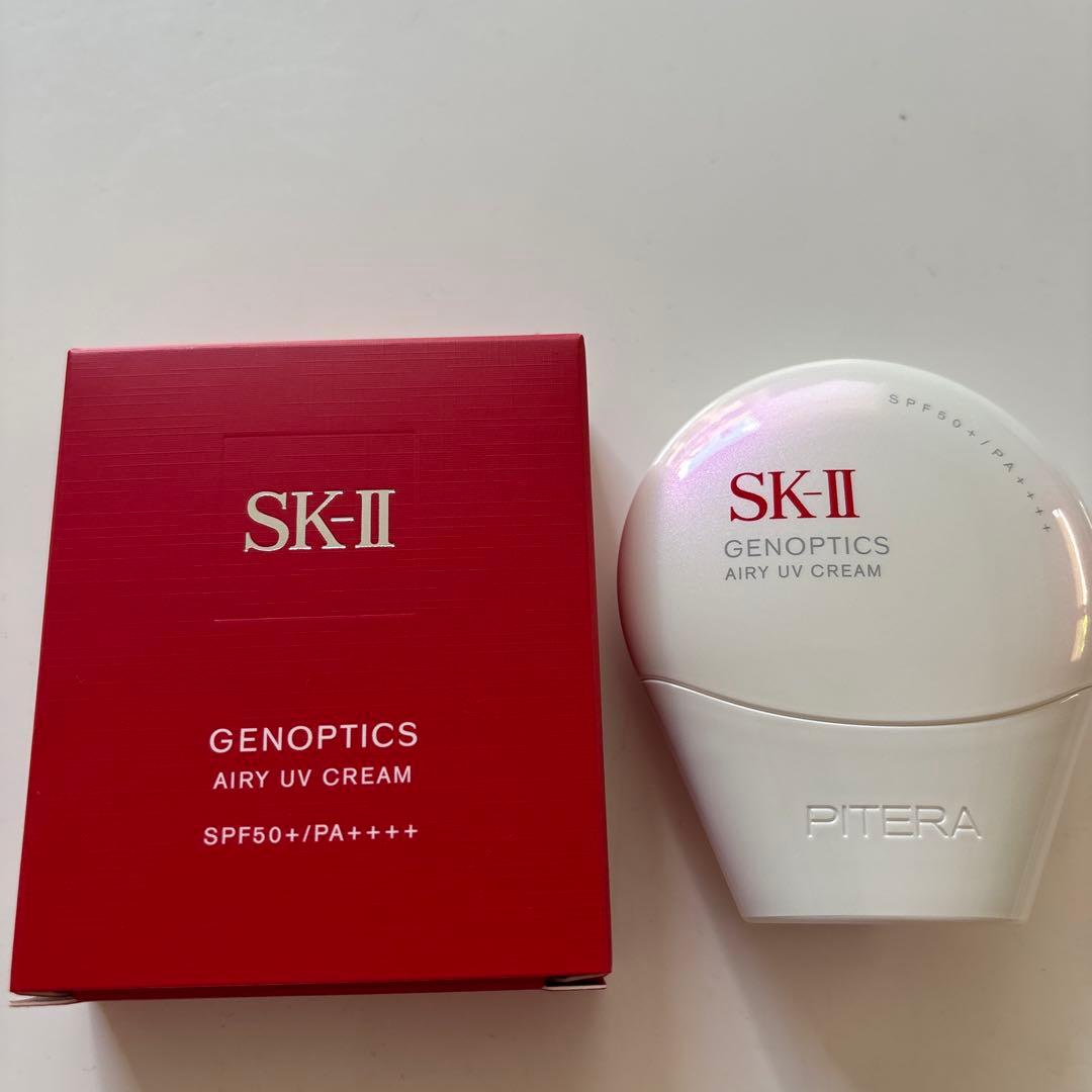 「箱付新品」SK-II ジェノプティクス エアリーUV クリーム　ホワイト