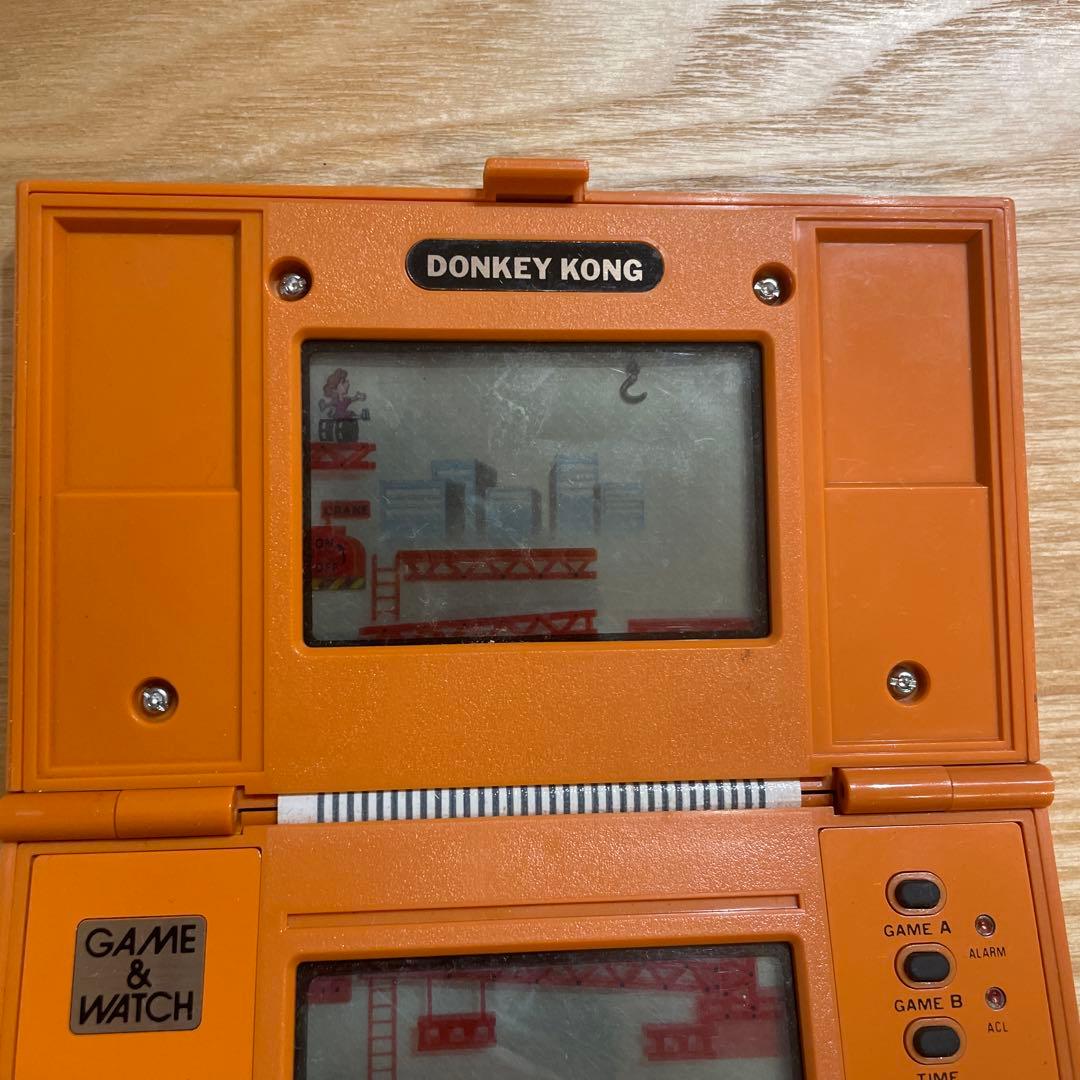 【動作品】Nintendoゲーム&ウォッチ　ドンキーコング電池カバーなし電池付き