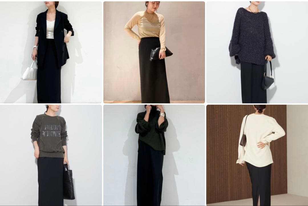 美品 Plage《追加》R’IAM ダイバータイトスカート ブラック 38