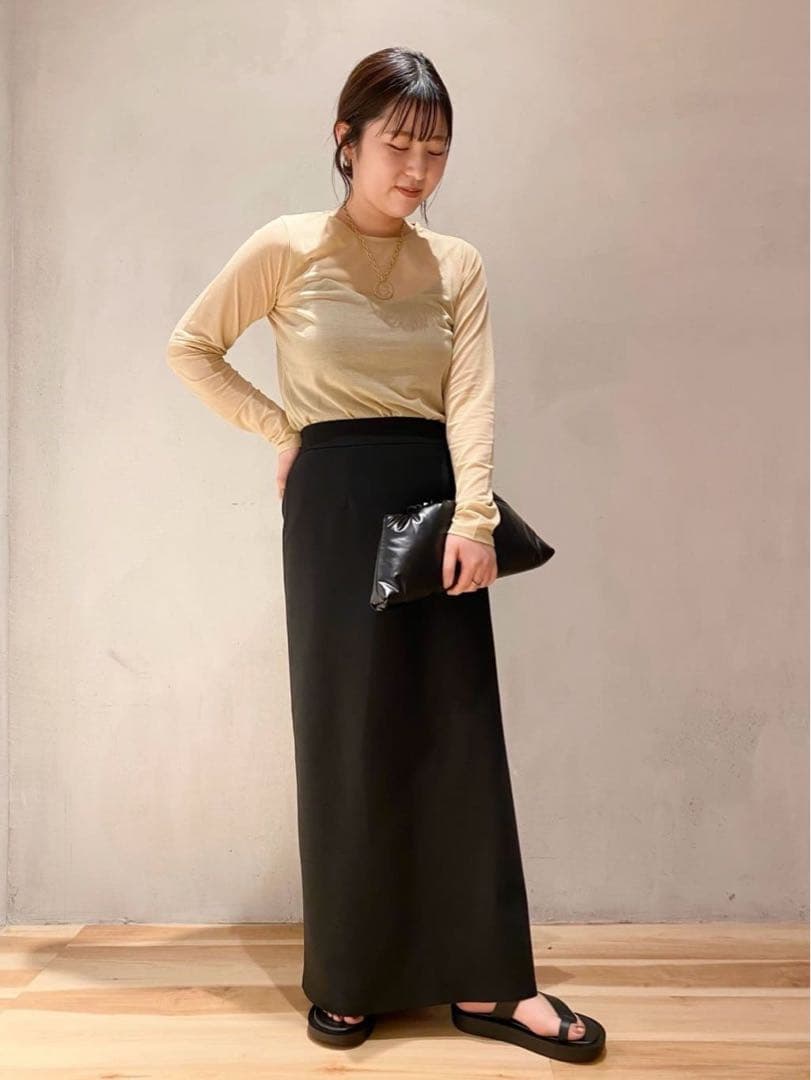美品 Plage《追加》R’IAM ダイバータイトスカート ブラック 38
