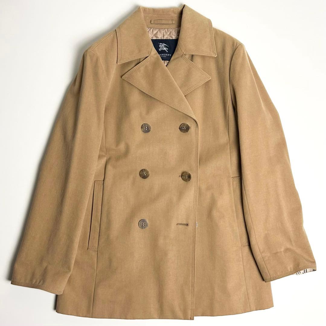 美品✴︎バーバリーロンドン/ショートトレンチ/ダブルボタンコート/ベージュ/11号