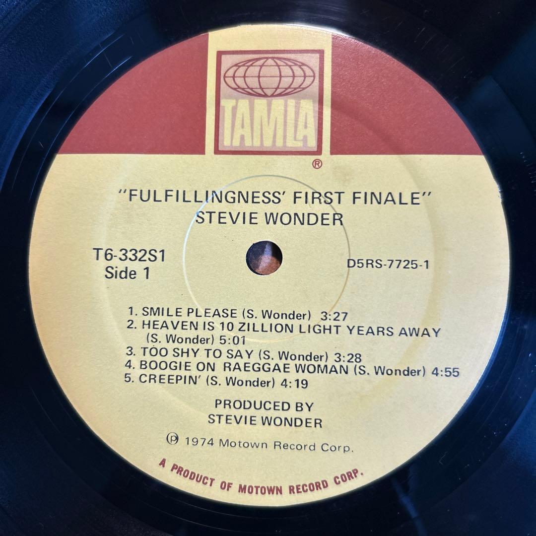 Stevie Wonder Fulfillingness'〜 US