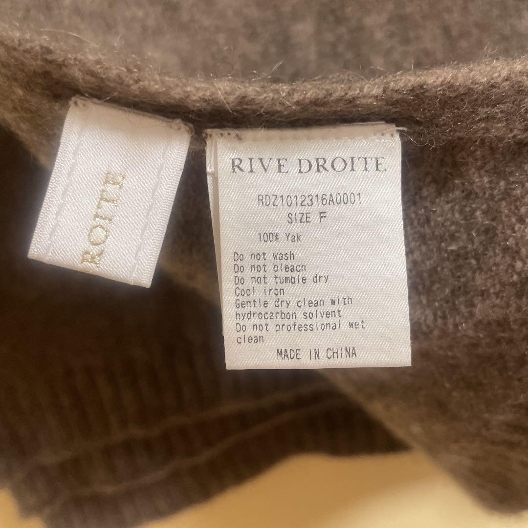 RIVE DROITE yak100ニットストール