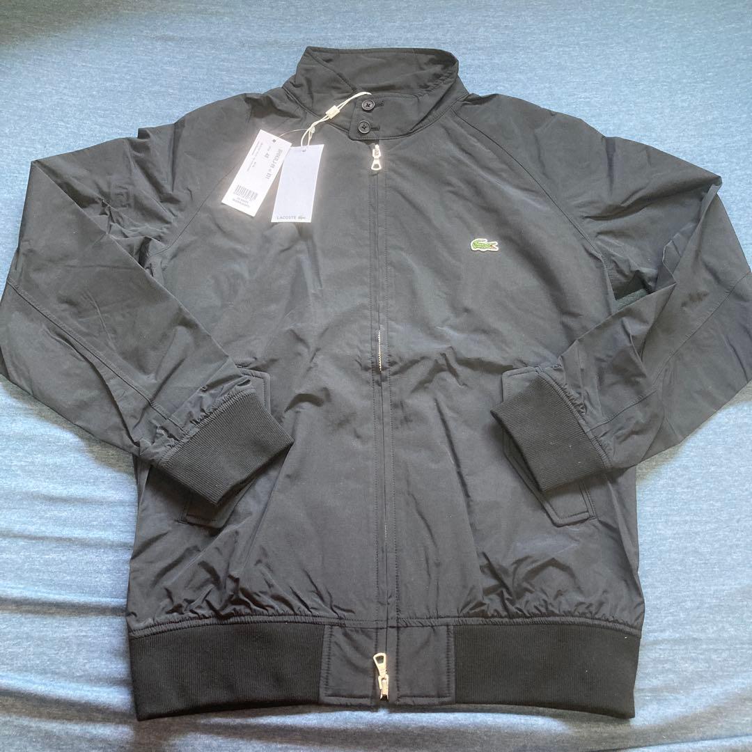 新品 タグ付 ラコステ 2.5レイヤースイングトップ ジャケット 黒48(S)