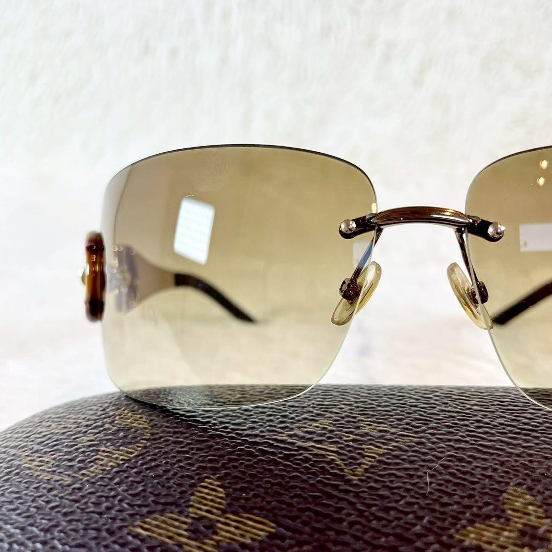 美品　GUCCI　サングラス　GG2801　ホースビット　バンブー　ブラウン