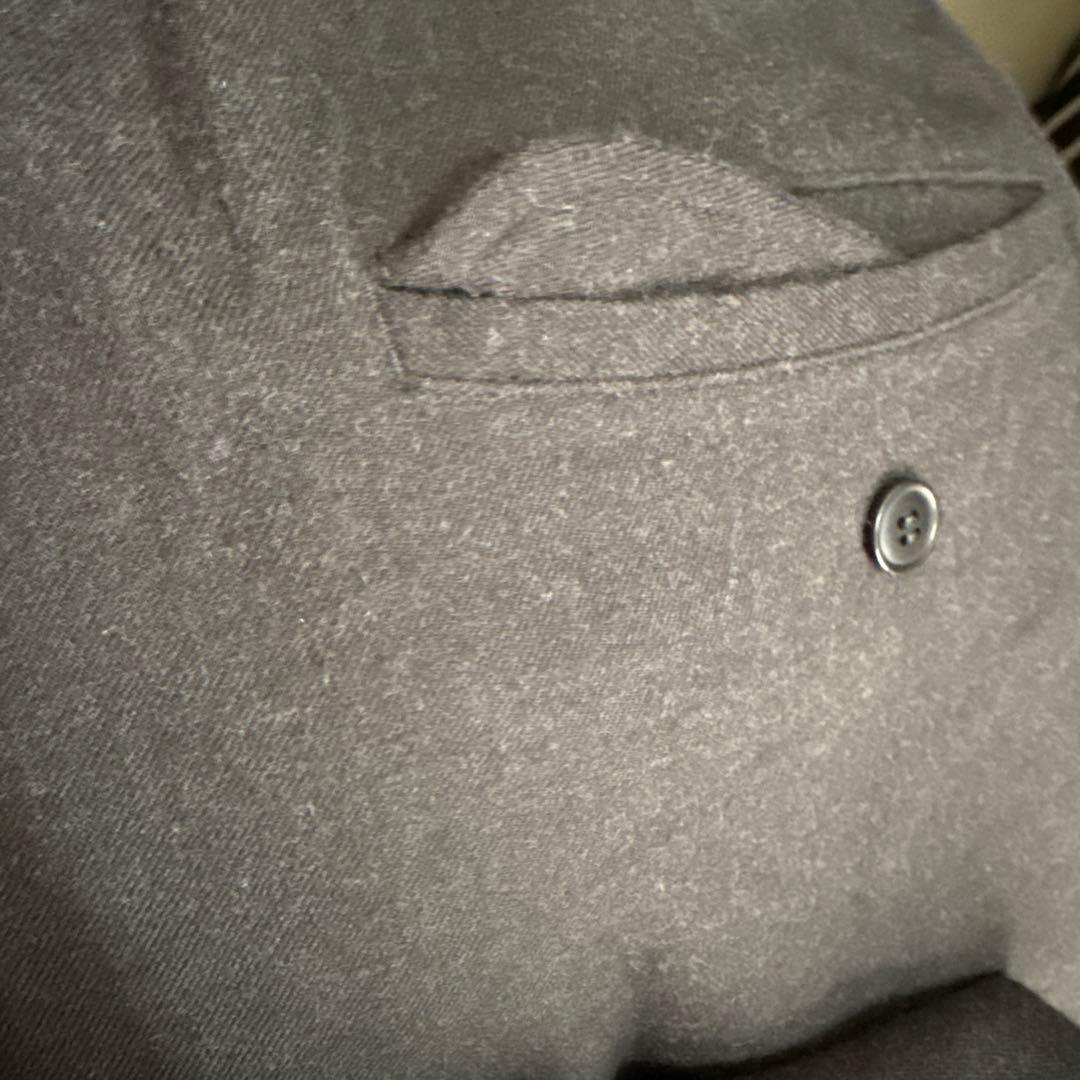COMOLI ウールビエラドローストリングパンツ
