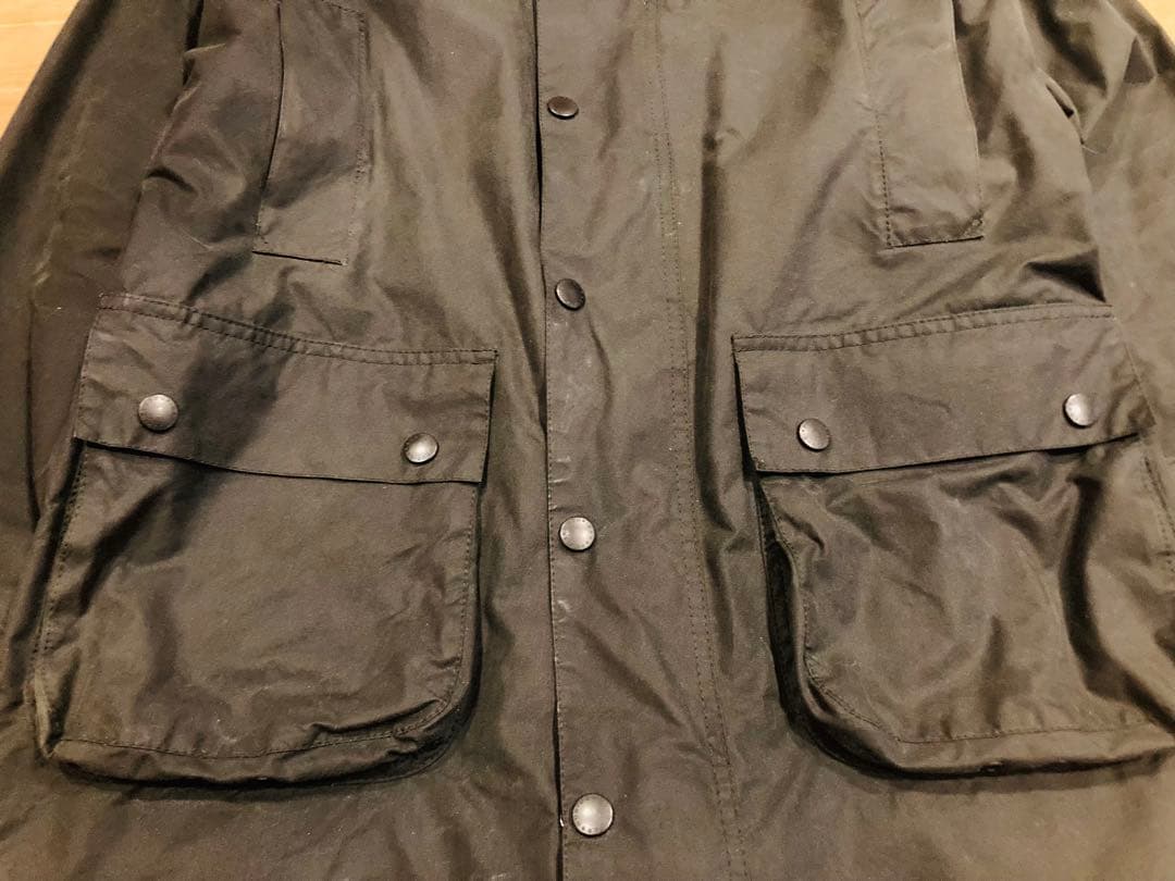 オイルドジャケット 古着 00s Barbour バブアー 緑 BEAUFORT