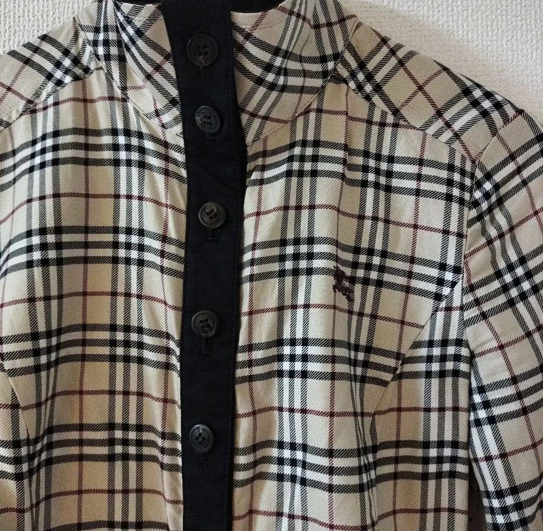 チェック柄 七分袖ワンピース　BURBERRY