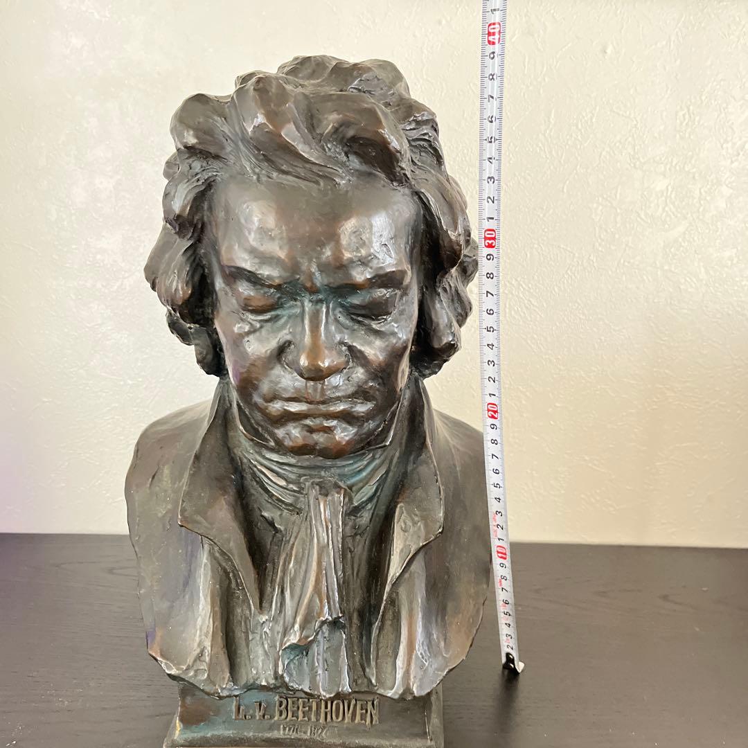 L. v. Beethoven ブロンズ彫刻 高さ39cm
