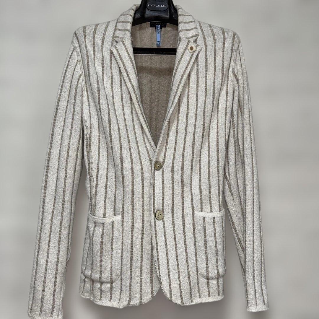 Knitwear Lardini ストライプ テーラードジャケット