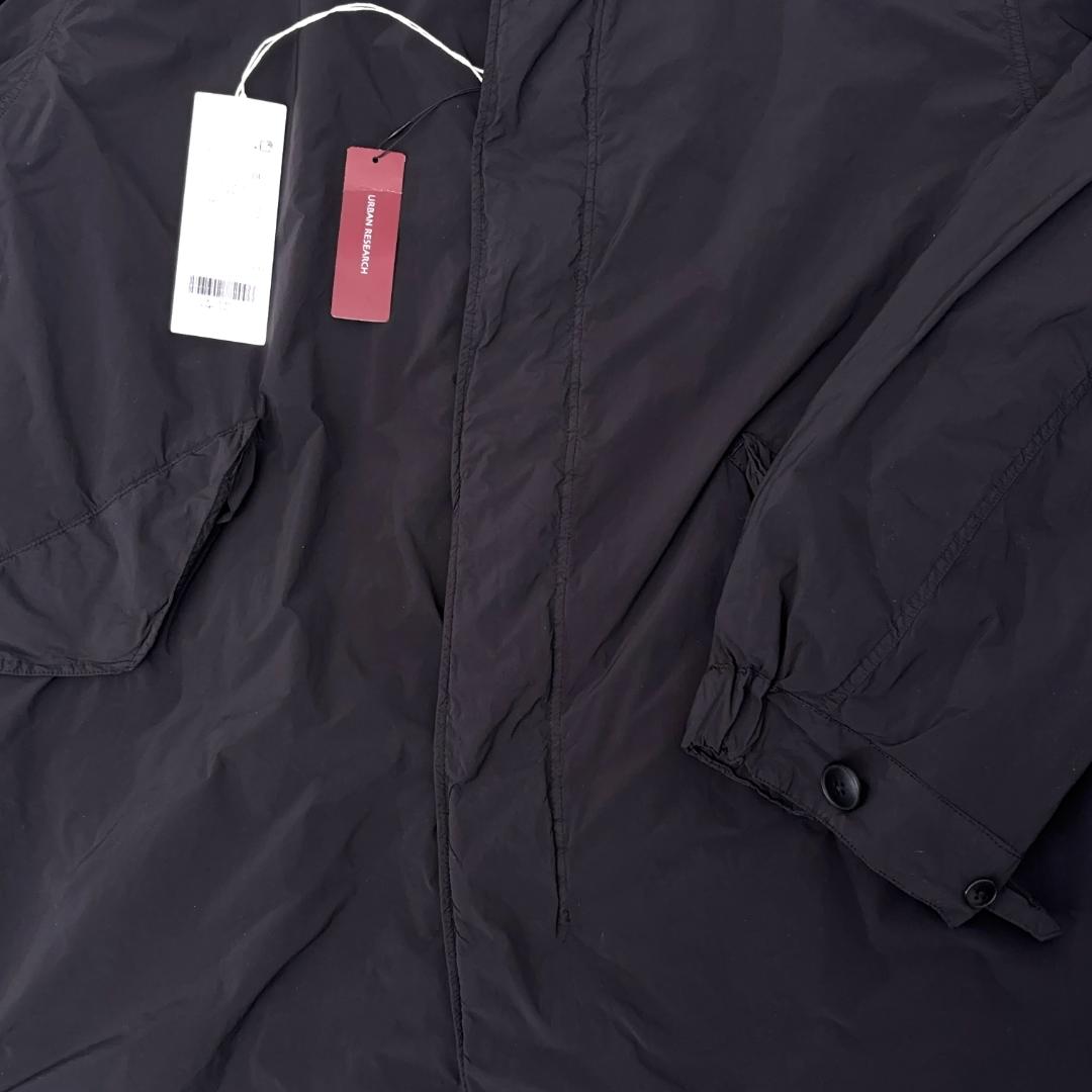 新品 25AW ATON AIR WEATHER 黒 04 ショートモッズコート