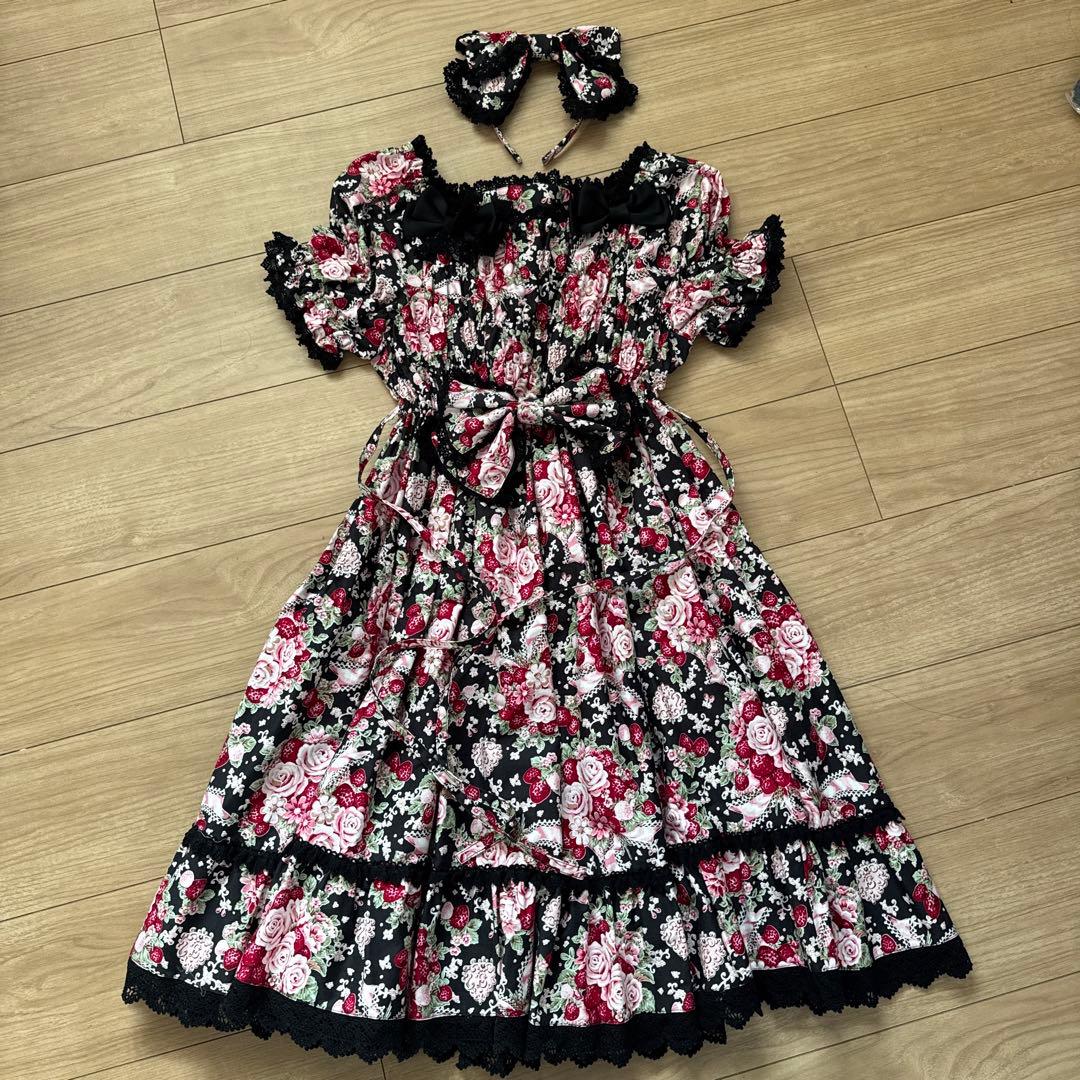 シュガーブーケ　ワンピース　カチューシャセット