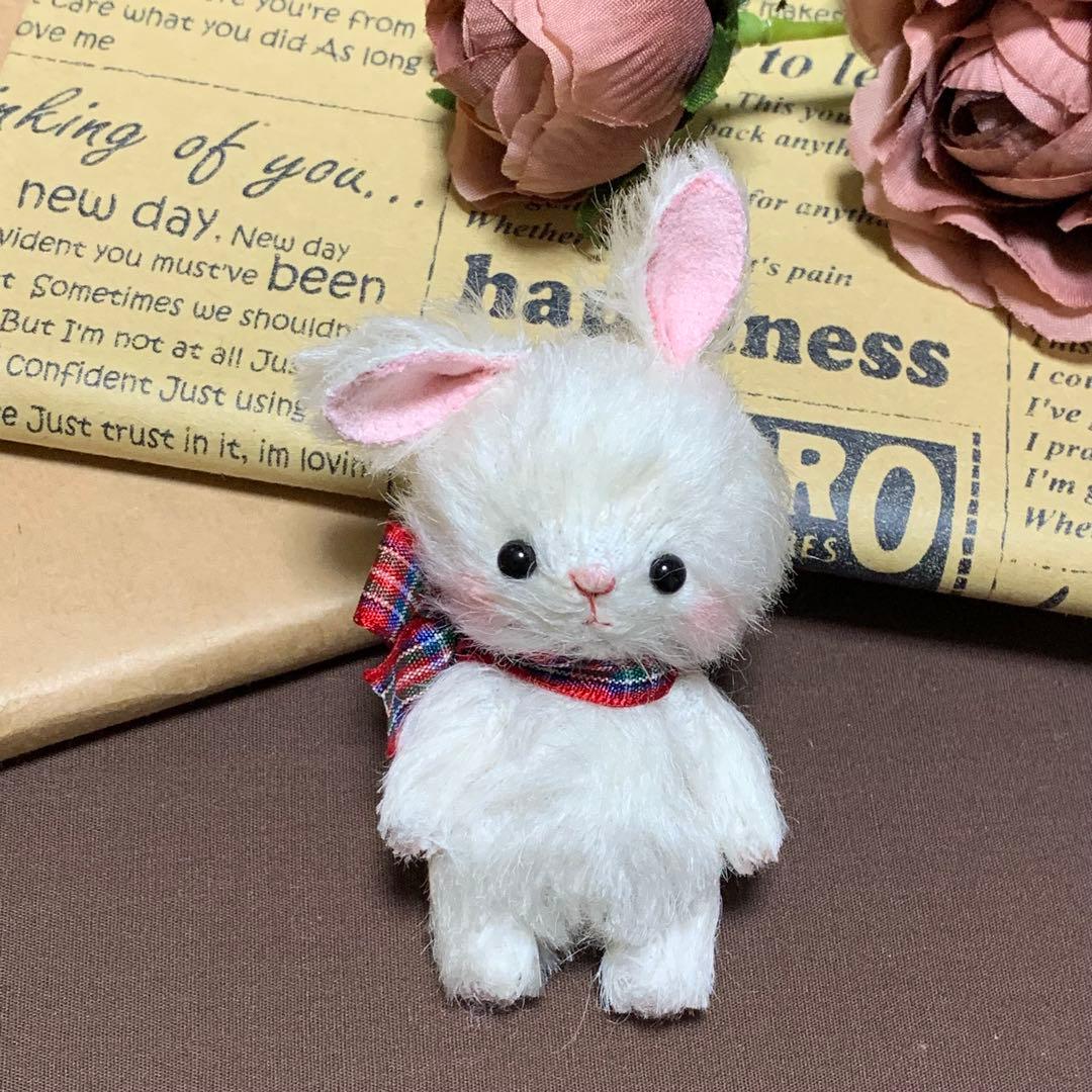T*o様 可愛いうさぎ 小さなうさぎ ハンドメイドぬいぐるみ 白うさぎ