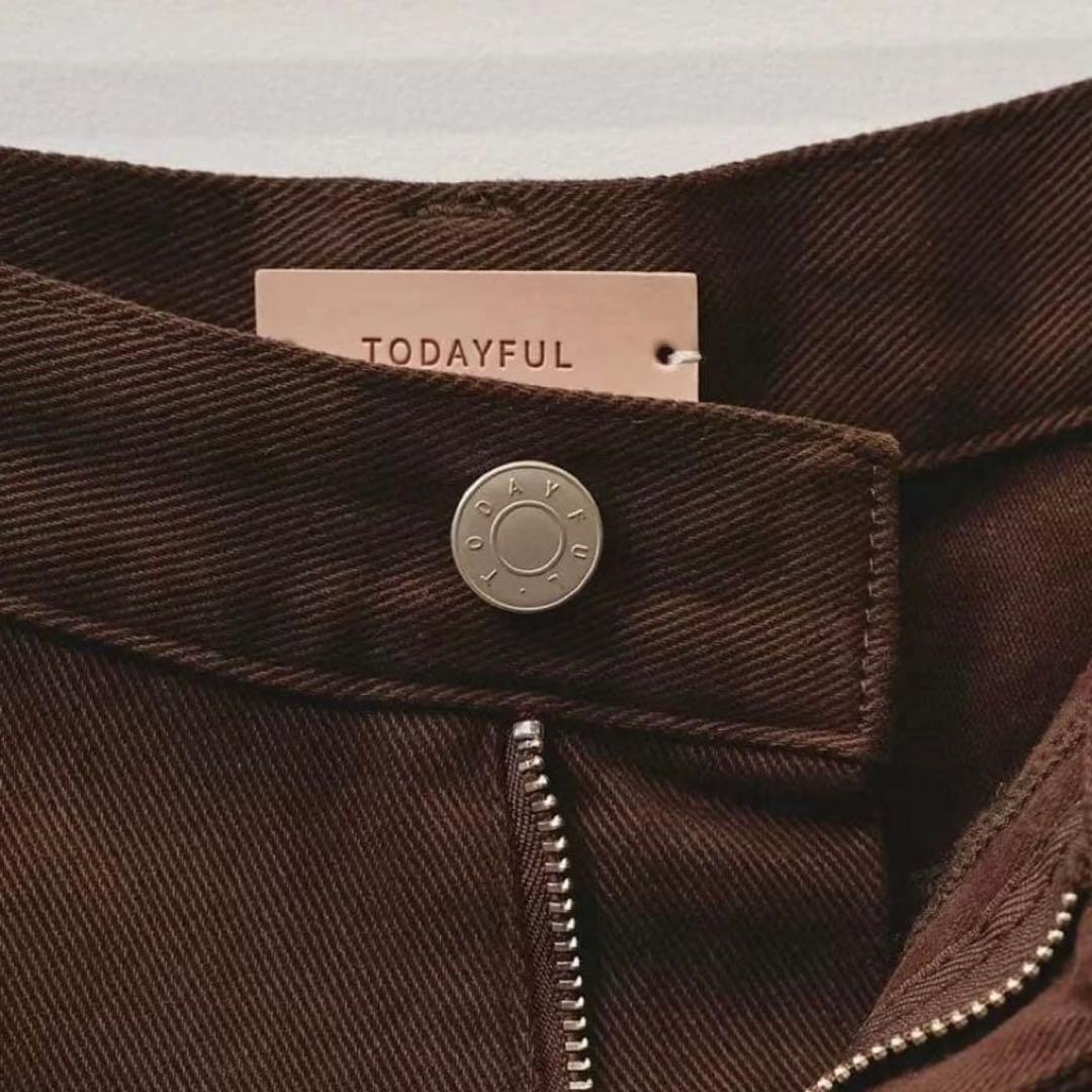 新品未使用❤︎TODAYFUL Cary's Denim ブラウン　25