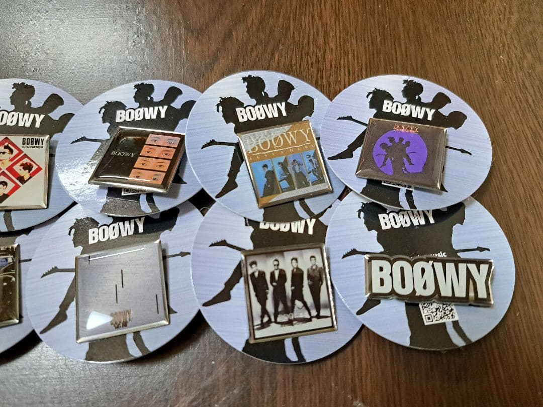 BOOWY アルバムカバーピンバッジ 10個コンプリートセット
