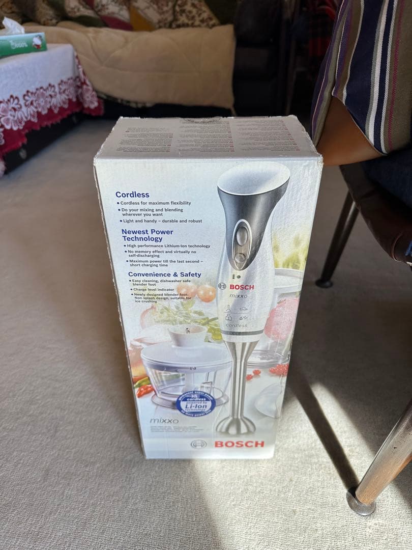 【新品未使用】BOSCHコードレスハンディブレンダーmixxoフードプロセッサー