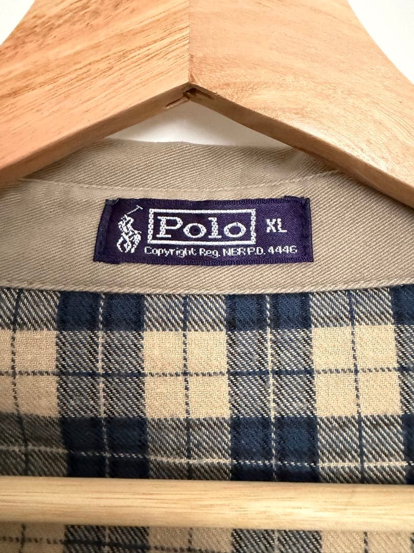 Polo XL ベージュ ジップアップジャケット