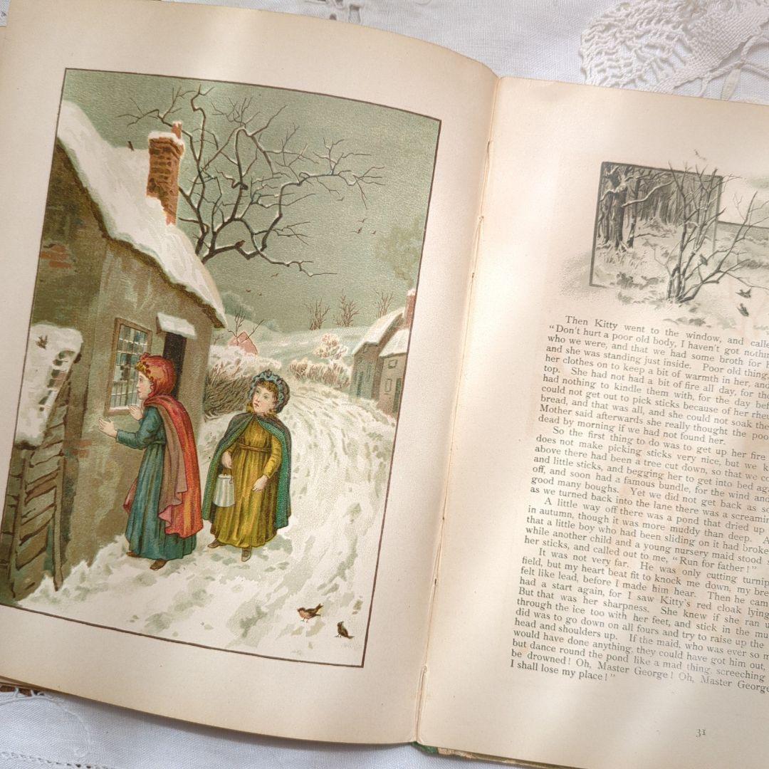 稀少1888アンティーク絵本 児童書 洋書古書 ヴィクトリアン 初版本 イギリス