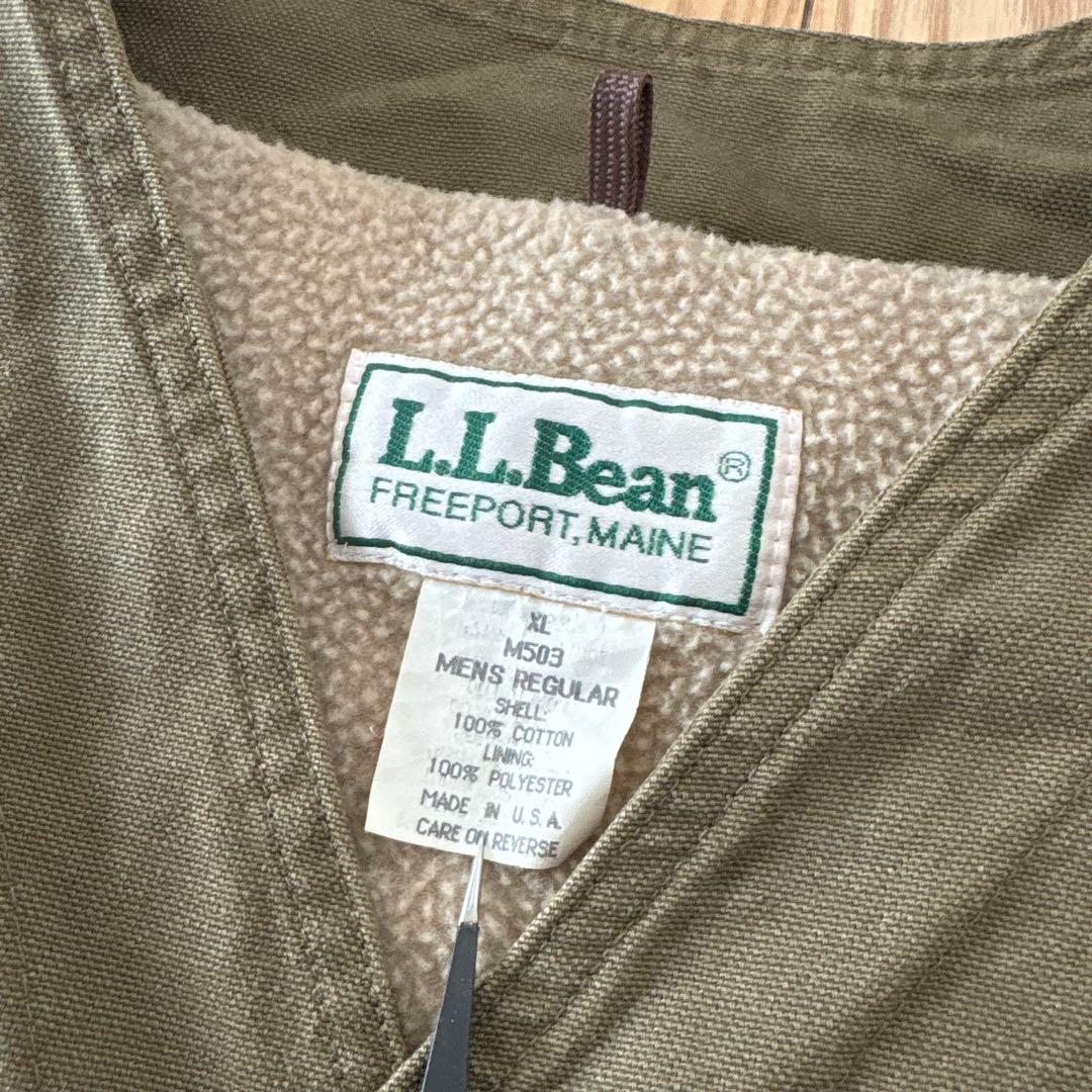L.L.Bean エルエルビーン ダック フリース ベスト USA ビッグ