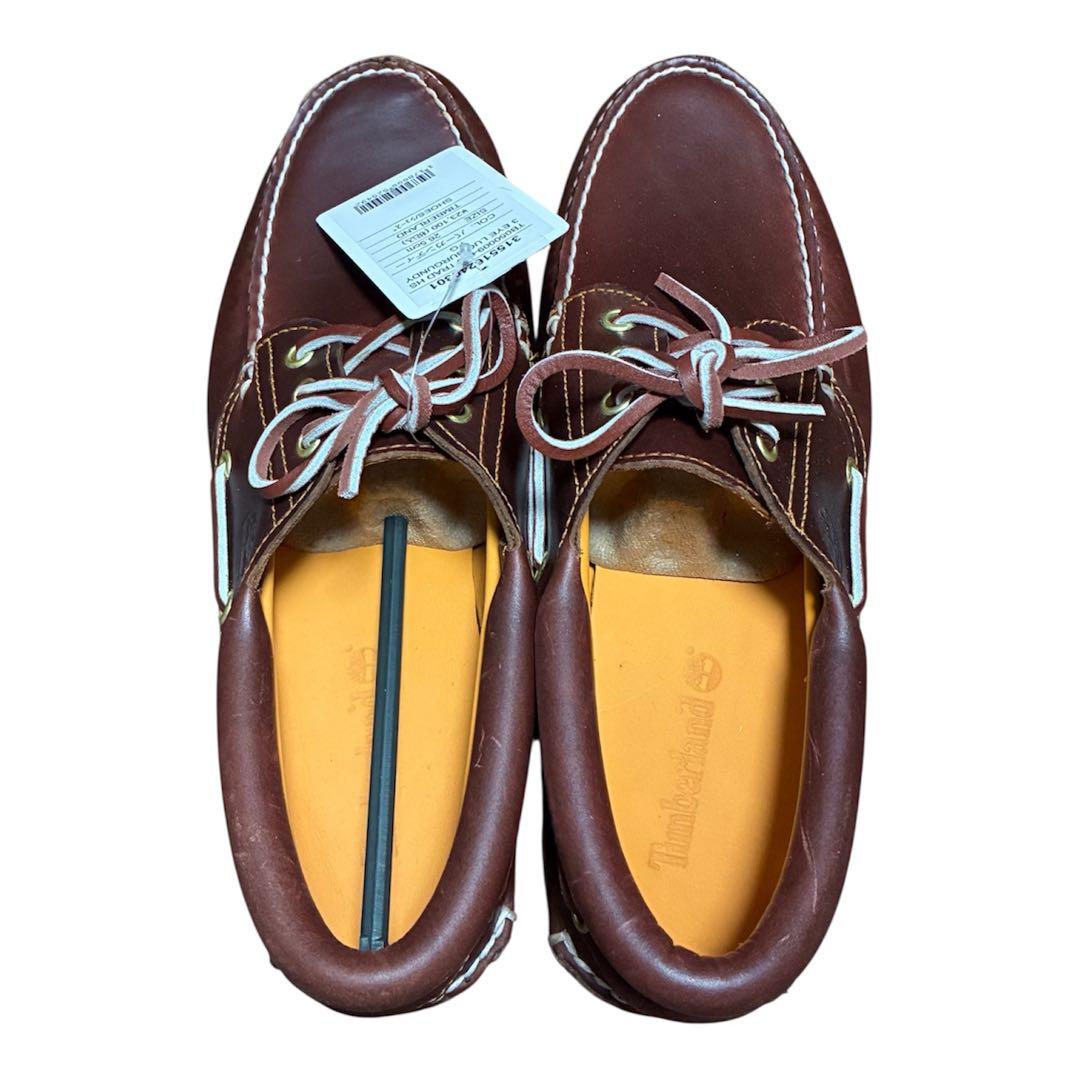 TIMBERLAND BOAT SHOE バーガンディ 8.5 【未使用】