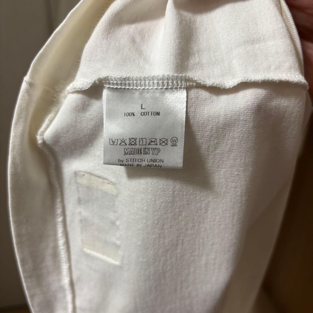 【即日発送】MADE IN YP \"凡才\"Tシャツ：アイボリー