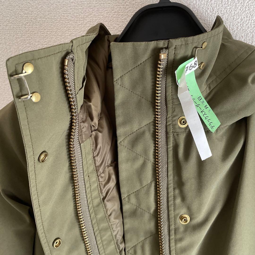 GREEN LABEL RELAXING 撥水マウンテンダウンコート　カーキ