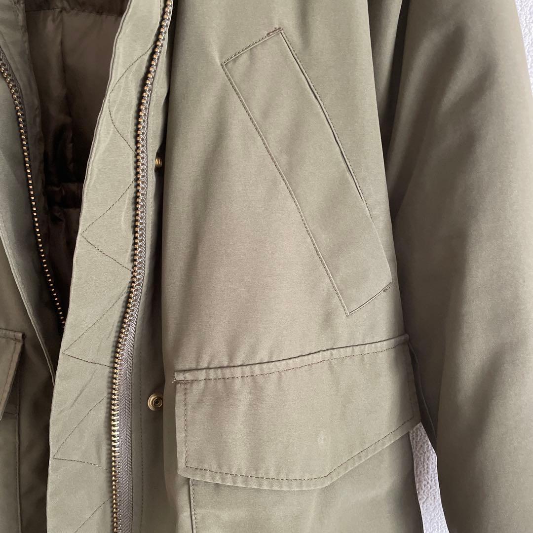 GREEN LABEL RELAXING 撥水マウンテンダウンコート　カーキ