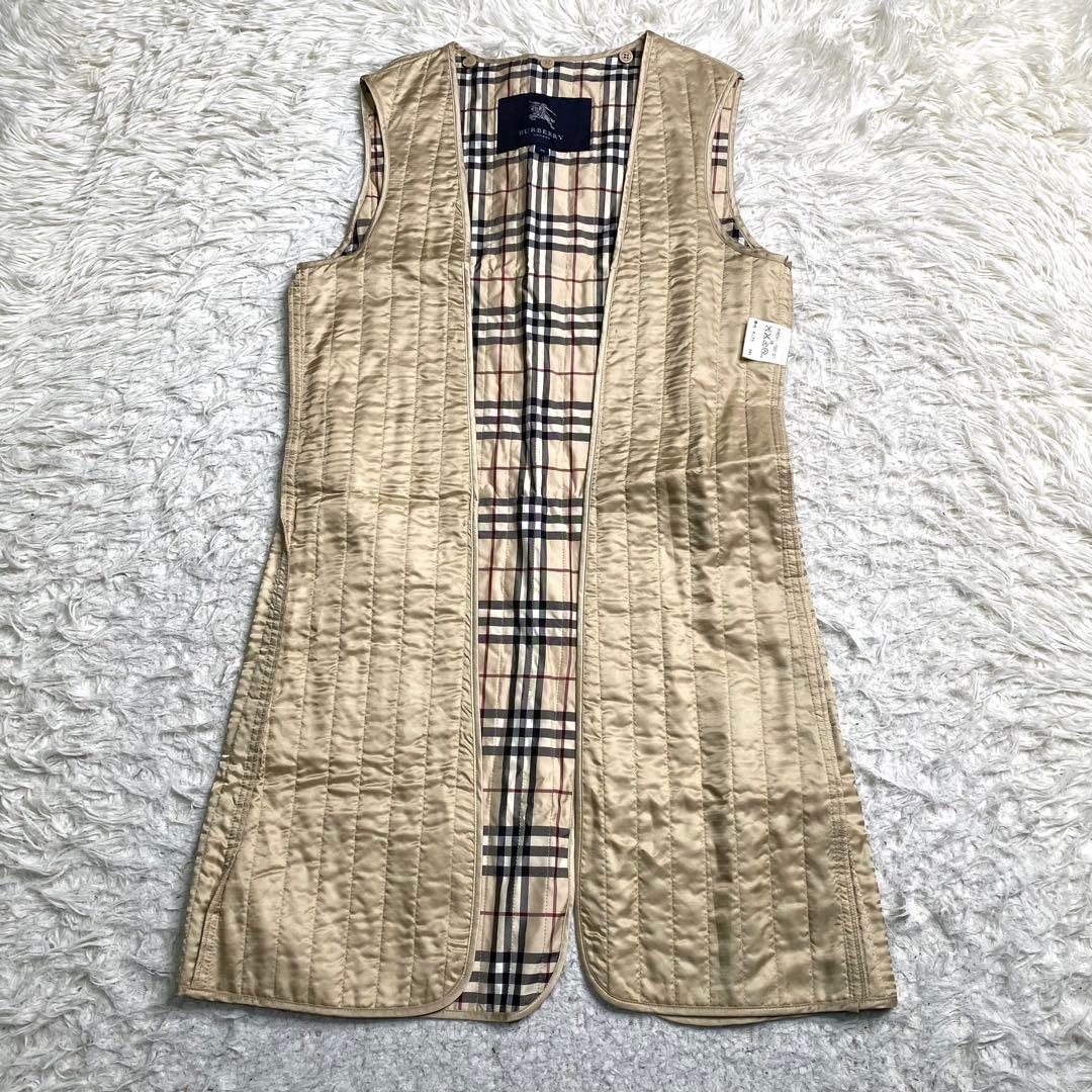 Burberry コート ライナー ベルト ノバチェック 綿 38 シングル