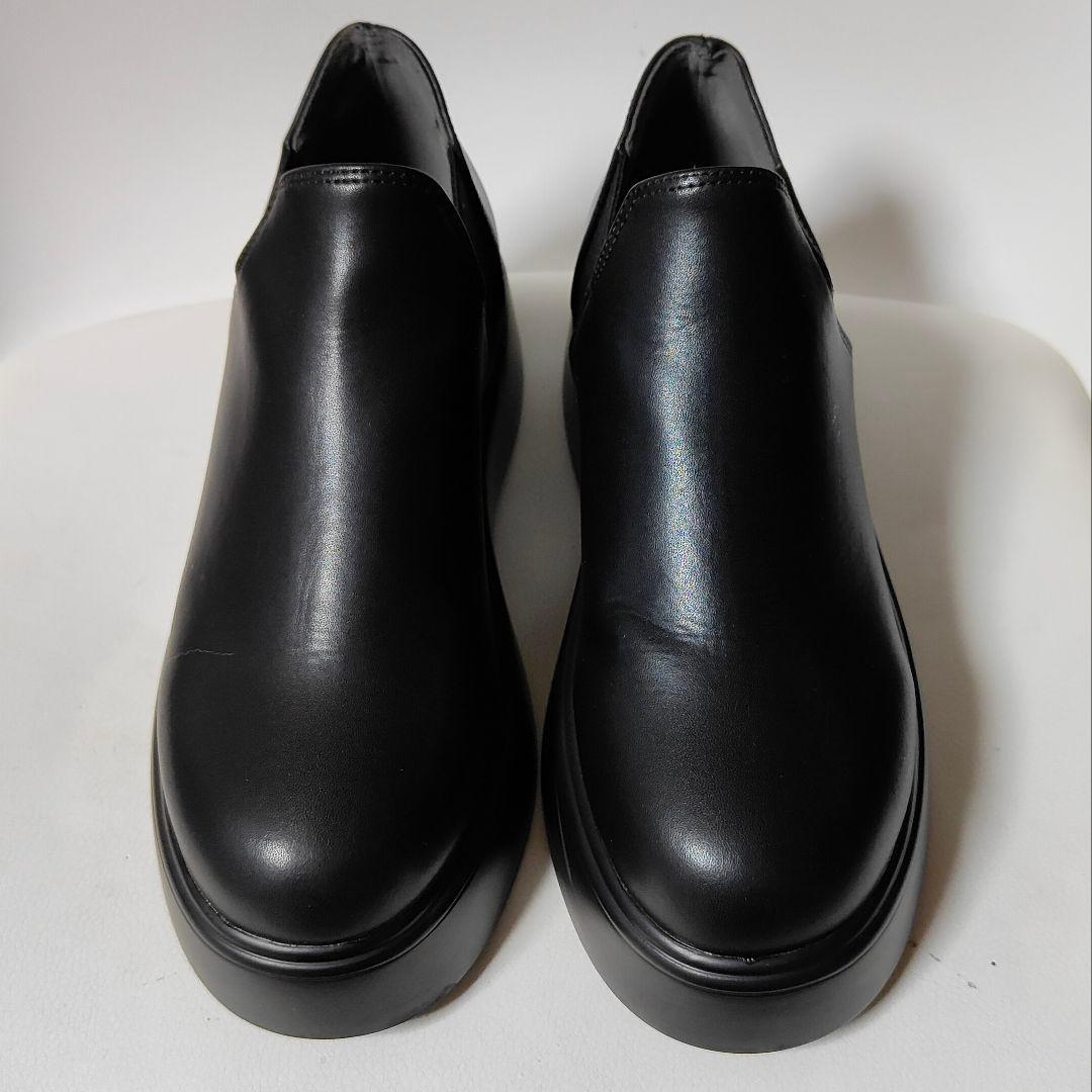 美品　BEAUTY&YOUTH サイドゴア アンクルブーツ 黒 厚底　24cm