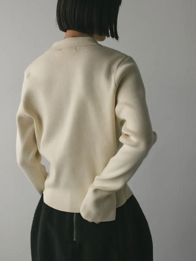 【完売品】スタイルミキサー　シェイプボタンニットポロ