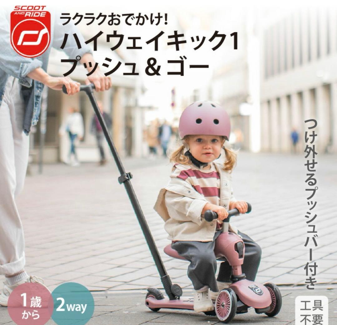 スクートアンドライド⌇ ハイウェイキック1 プッシュ&ゴー⌇アッシュ
