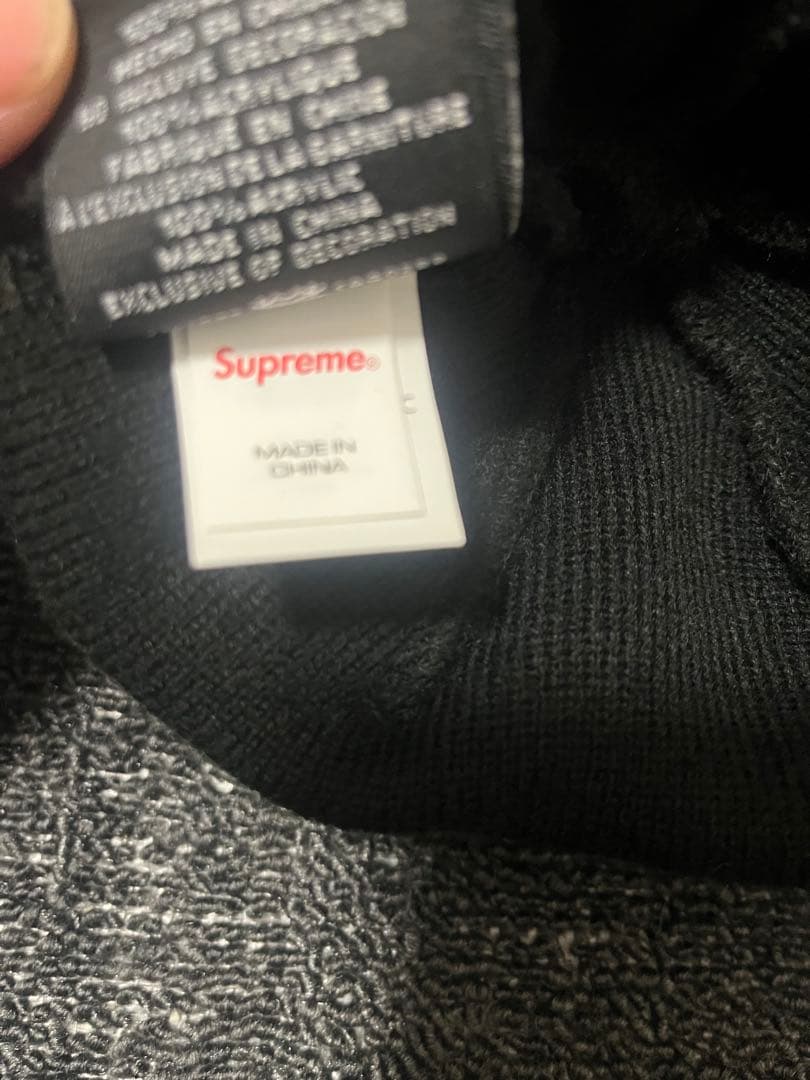 帝*様 Supreme 黒 ニット帽 World Famous