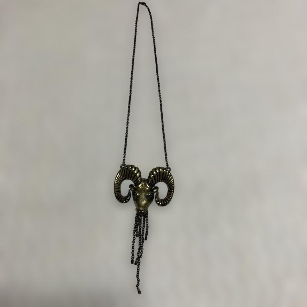 (激レア) 羊頭　ヘッド　ペンダント　ネックレス　　 ヴィンテージ　アメカジ