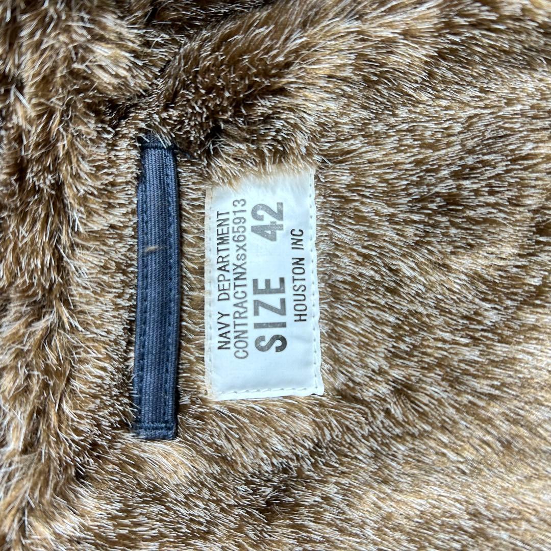 美品　ヒューストン U.S.N. ネイビー 42 デッキジャケット N-1